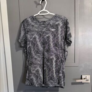 Nike Dri-Fit Monochrome Wave Pattern Tee